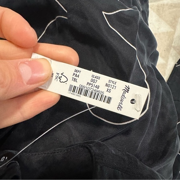 Madewell shift mini dress true black floral - Picture 9 of 10